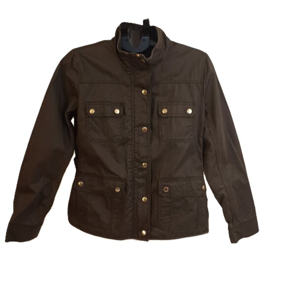 J. Crew Women’s Olive Green Military Utility Jacket Size Medium M - Picture 1 of 16